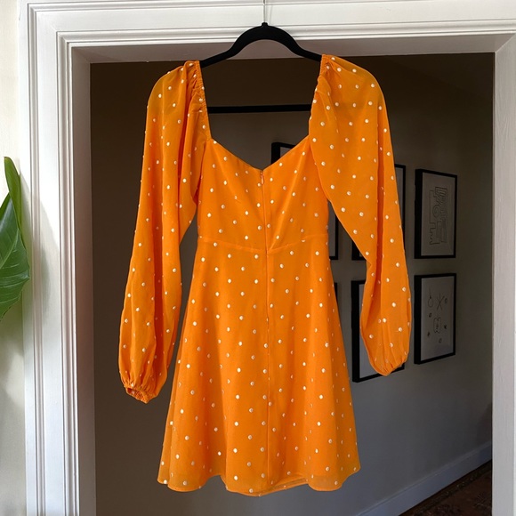 Privacy Please Nich Mini Dress in Marigold sz XS - Picture 6 of 13